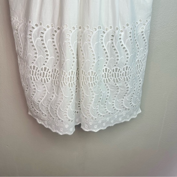 J Crew fit and flare dress with Rickrack trim in white Sz 00 - Picture 4 of 10